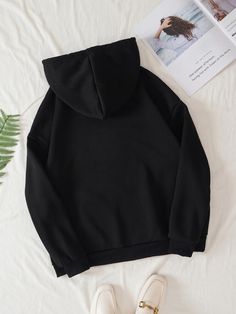 Letter Print Hoodie, Lined Hoodie, Halloween Hoodie, Stylish Clothes For Women, Drawstring Hoodie, Hoodies For Sale, Clothing Size Chart, Womens Clothing Sizes