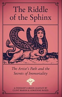 the riddle of the sphinx book cover with an image of a woman on her back