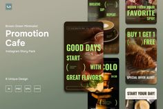 Brown Minimalist Promotion Instagram Pack | 001, Social Media ft. brown & minimalist - Envato