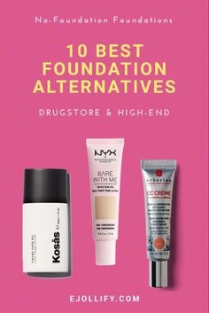 Best foundation alternatives that give coverage and skin benefits for natural makeup. CC creams, BB creams, tinted moisturizers, and more! Best Light Foundation, Foundation For Older Skin, Foundation For Pale Skin, Best Cc Cream, Best Foundation Makeup, Neutral Undertone, Lightweight Makeup, Bb Creams