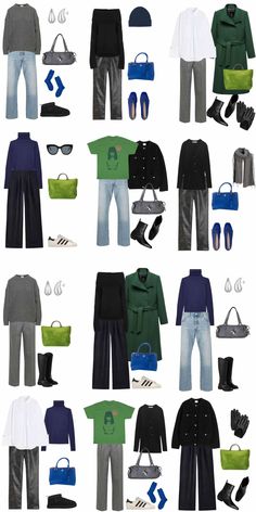 A 12 Piece Edgy Classic Winter Capsule Wardrobe - livelovesara Queer Capsule Wardrobe, Edgy Capsule Wardrobe 2024, Rock Capsule Wardrobe, Classic Edgy Style, Edgy Capsule Wardrobe, Edgy Classic Style, Handbag Jeans, Capsule Wardrobe Outfit Ideas, Jeans Earrings