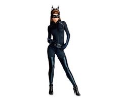 a woman dressed in catwoman costume standing with her hands on her hips