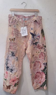 Decorated Jeans, Caravan Shop, Pearl Pants, Cloud Craft, Creative Clothes