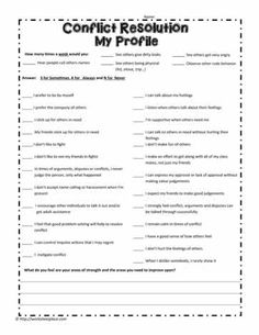 the conflict between two people is shown in this worksheet, which includes an image of