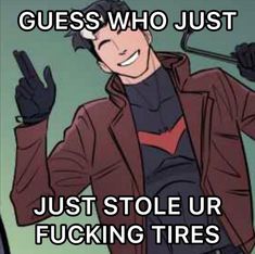 Jason Todd Halloween, Jason Todd Outfit Ideas, Jason Todd Wallpaper Pc, Jason Todd Comic Panel, Female Red Hood, Jason Todd Quotes, Red Hood Pfp