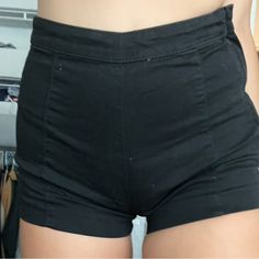 Never Worn Bundle And Save :) Black Stretch Shorts For Day Out, Stretch Black Shorts For Day Out, Trendy Black Bottoms From H&m, Trendy Black Bottoms By H&m, Trendy Black H&m Bottoms, H&m High Rise Fitted Bottoms, H&m Fitted High Rise Bottoms, Black Stretch Bottoms From H&m, H&m Fitted Short Bottoms