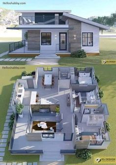 two story house plans with an open floor plan