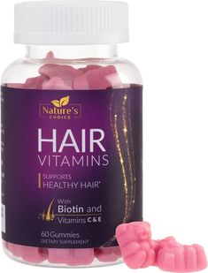 PRICES MAY VARY. Premium Hair Support with High-Potency Biotin: Our hair vitamins feature 5000 mcg of biotin per serving, it's a top choice among hair growth vitamins Nutritional Support with Hair Vitamins: Our gummies are fortified with Vitamins E & C, essential hair vitamins that help in scalp health and collagen production, crucial for the strength of your hair and the look of your skin Beauty Benefits Beyond Hair: A comprehensive hair vitamin that also supports skin hydration and nail streng Vitamins Gummies, Hair Skin Nails Gummies, Hair Gummies, Biotin Hair, Skin Supplements, Hair Supplements, Gummy Vitamins, Vitamins For Hair Growth, Skin Nails