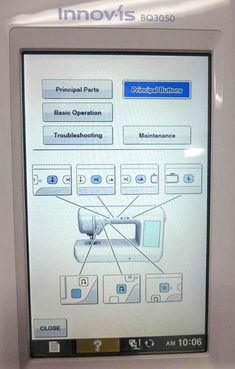 a computer screen showing information about different parts of the device and how they are connected to each other