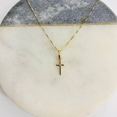 14k SOLID REAL Yellow Gold Box Chain Necklace...  Dainty, Beautiful, Delicate, Minimalist    Pendant Size:   The bail is included in the measure.   Height: 18 mm x Width 6 mm  Height: 0.7 inches 14k Solid Real Gold. Box Chain  width 0.5mm  Chain: 14K Solid Yellow Gold  16” - 18 - 20 ”    ✅ 14K Gold Stamped for Authenticity   🎁 The Perfect and Beautiful Gift for any occasion. ✅ The Best Price and Quality. 🛒 Shop with confidence. Gold Crucifix Necklace, Dainty Gold Jewelry, Crucifix Necklace, Minimalist Pendant, Box Chain Necklace, Solid Gold Necklace, Gold Cross Necklace, Gold Cross Pendant, Cross Chain