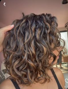 Curly Bob Haircut, Highlights Curly Hair