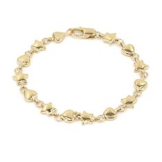 Tiffany Bracelet K18yg Newly Polished Star Heart Yellow Gold Jewelry Brand Name: Tiffany & Co. Size: Arm Circumference 16.5cm Maximum Motif Width 7.5mm Chain Width 3.6mm Material: K18yg Weight: 16.4g Braclets Gold, Tiffany Bracelets, Yellow Gold Jewelry, Tiffany & Co., Jewelry Branding, Gold Jewelry, Charm Bracelet, Yellow Gold, Yellow