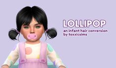 Infant Hair, The Sims 4 Pc, Pelo Sims, Sims 4 Cc Packs, Sims Hair