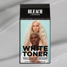 The Bleach London Semi-Permanent Hair Toner Cream, White Toner, 1.3 oz is a white hair toning kit for those who cant get light enough! This gentle, semi-permanent hair dye banishes yellow, brassy tones from bleached blond hair while depositing color for an even white, platinum base. Apply the toner to freshly bleached blond hair, wait 10-20 minutes, rinse, condition, and then rinse again. The hair toning kit also comes with a sachet of Bleach Londons Reincarnation Hair Mask to help hydrate hair White Hair Toner, Natural Black Hair Dye, Hair Toning, Silver Ombre Hair, Peach Hair Colors, Platinum Hair Color, Bleach London, Semi Permanent Hair Dye, Crop Hair