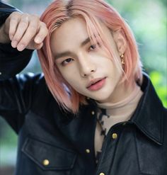 Hyunjin Stray Kids, The Idol, K Pop, Stray Kids, Hair, Pink