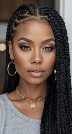 Straight Braids, Braiding Styles, Styles Braids, Graduation Makeup, Chic Makeup, Beautiful Braids, Inner Goddess, Happy Hair