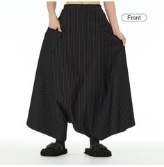 Japanese Street style women's casual wide leg pants loose stripe trousers  Size: Pant length: 96cm Hip circumference: 116cm Waist circumference: 64-90cm Does not include other items in the picture Paypal payment    We only accept Paypal payment in our store. Shipping Policy  Item will be shipped within handling time as soon as the payment verified.                            Please make sure shipping address                              Once the item is dispatched, the tracking number will be pr Trendy Wide Leg Bottoms With Vertical Stripes, Trendy Striped Wide Leg Pants For Spring, Baggy Striped Wide Leg Bottoms, Striped Baggy Wide Leg Bottoms, Relaxed Fit Striped Wide Leg Pants For Spring, Wide Leg Ankle-length Pants With Vertical Stripes For Spring, Spring Wide Leg Pants With Vertical Stripes, Ankle-length, Spring Striped Ankle-length Wide Leg Pants, Spring Ankle-length Wide Leg Pants With Vertical Stripes