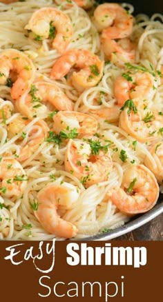 Butter White Wine Sauce, Easy Shrimp Scampi Recipe, Shrimp Pasta Recipes Easy, Easy Shrimp Scampi, Shrimp Scampi Pasta, Scampi Pasta, Pasta Recipes Easy, Shrimp Scampi Recipe, Scampi Recipe