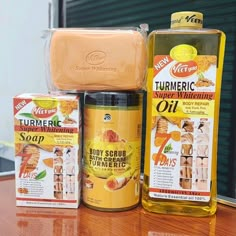 Turmeric Brightening Scrub💜,Oil and Soap All natural🍀 Your Skin deserves the BEST‼️  Price  Turmeric soap 15,000 tsh Turmeric Scrub 25,000tsh Tumeric Oil 50,000tsh 1000ml   Call/whatsapp 0769036274  Location. Mwenge stendi mpya   Yes, we deliver   #turmericscrub #turmericbenefits #best_skincare_tz  #turmericsoap #tumericoil #turmeric Tumeric Lotion Diy, Tumeric Soap Before And After, Turmeric Skin Lightening Soap, Turmeric Soap Before And After, Whitening Body Scrub, Turmeric Body Wash, Turmeric Lotion, Turmeric Body Lotion, Tumeric Body Scrubs