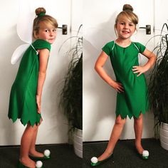 Tinkerbell Costume Diy, Tinkerbell Costume Kids, Diy Tinkerbell Costume, Easy Kids Costumes, Tinkerbell Outfit, Book Characters Dress Up, Toddler Boy Halloween Costumes, Tinkerbell Dress, Tinkerbell Costume