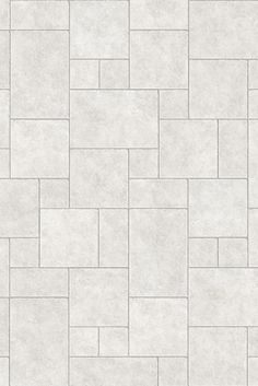 a white tile floor with grey tiles on the sides and one side that is very light gray