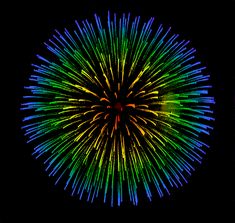 an image of colorful fireworks in the dark