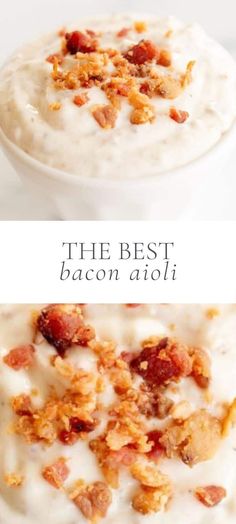 the best bacon and oatmeal recipe for breakfast or brunch is made in one bowl