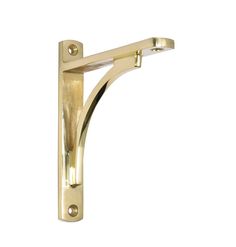 Minimalist Shelf Bracket Minimalist Shelf, Brass Bracket, Minimalist Shelves, Functional Home, Shelf Bracket, Bathroom Accessory Set, Towel Rings, Unlacquered Brass, Roll Holder