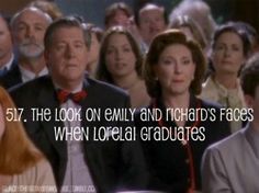 a group of people sitting next to each other in front of a crowd with the caption that reads, 51 the look on family and richard's faces when local graduates