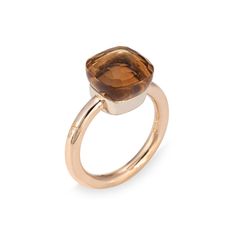 "Finely detailed estate Pomellato citrine Nudo ring, crafted in 18 karat yellow gold.  Faceted citrine measures 10.5mm x 10.5mm. The citrine is in good condition with a few light surface abrasions visible under a 10x loupe.    The ring is in good condition and was lightly cleaned and polished.   Particulars: Weight: 7.4 grams Stones:  Faceted citrine measures 10.5mm x 10.5mm. The citrine is in good condition with a few light surface abrasions visible under a 10x loupe. Size & Measurements: The r Masonic Jewelry, Russian Jewelry, Antique Jewelry Rings, Art Nouveau Jewelry, Citrine Ring, Deco Jewelry, Victorian Jewelry, Pendant Rings, Classic Ring