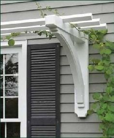 an open window on the side of a house