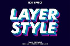 the text effect layer style for adobe and photoshopped to look like it has been changed