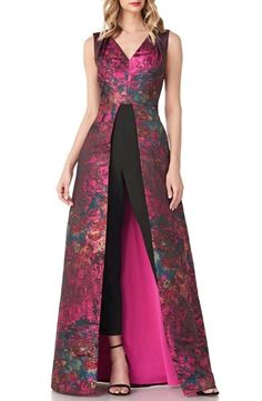 Crepe Pants, Collar Jumpsuit, Evening Jumpsuit, Dark Ink, Overlay Skirt, Bride Dresses