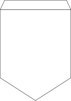 an octagonal shape with no sides on the top and bottom, in black and white