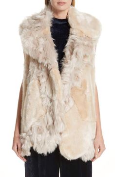 Stella McCartney Faux Fur Vest Christmas Outfit Women Casual, Puffer Vest Outfit, Fur Vest Women, Mens Vest Fashion, Cozy Vest, Christmas Outfits Women, Faux Fur Vest, Faux Fur Vests, Coat Design