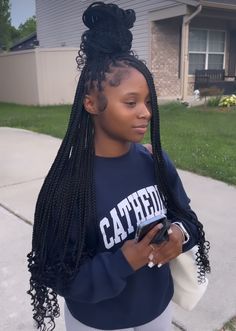 Hairstyles For Teens, Box Braids Hairstyles For Black Women, Cute Braided Hairstyles, Braided Cornrow Hairstyles, Cute Box Braids Hairstyles, Quick Braided Hairstyles, Braided Hairstyles For Teens