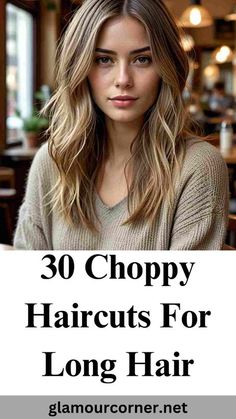 Discover the ultimate choppy haircuts for long hair that are perfect for adding volume and style to your tresses. From layered cuts to textured ends, these trendy looks can transform your long hair into a chic, modern style. Whether you're aiming for a beachy vibe or a more polished finish, these choppy haircuts will give your hair the fresh, dynamic look you've been craving. Explore these inspiring styles and find the perfect cut to elevate your long locks! #ChoppyHaircuts #LongHairStyles #TexturedHair #LayeredHaircuts Long Hair Short Choppy Layers, Long Stylish Haircut, Long Hairstyles Trendy, Length Haircut Longer, Long Hair With Choppy Layers Texture, Long Layers Textured Hair, Medium Chunky Layered Hair, Haircuts For Long Length Hair Layered, Long Layered Haircut Ideas