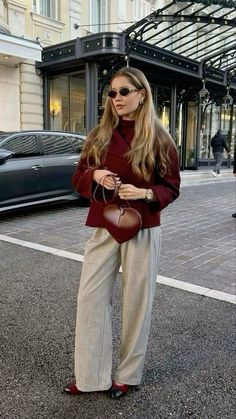 Vinter Mode Outfits, Chique Outfit, Burgundy Outfit, Fest Outfits, Looks Party, Trendy Fall Outfits, Instagram Outfits, Dinner Outfits