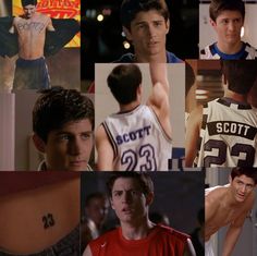 many pictures of young men with tattoos on their chestes and upper back, from left to right