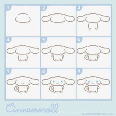 step by step instructions on how to draw an anime sheep from the side with eyes closed