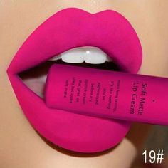 Pink Makeup Lipstick, Hot Pink Lip, Bright Pink Lipstick, Hot Pink Lipstick, Pink Lipstick Makeup, Lipstick Print, Makeup Lip Gloss, Moisturizing Lip Gloss, Bright Lipstick