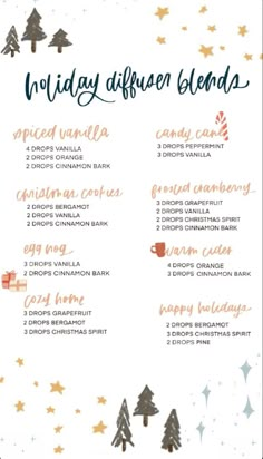 Holiday Essential Oil Diffuser Blends, Christmas Spirit Oil Diffuser Blends, Diffuser Blends For Christmas, Yl Christmas Diffuser Blends, Christmas Candle Essential Oil Blends, Christmas Young Living Diffuser Blends, Essential Oil Recipes Christmas, Xmas Essential Oil Blends, Holiday Oil Diffuser Blends