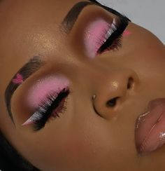 Birthday Makeup Looks, Glitter Makeup Looks, Day Makeup Looks, Prom Eye Makeup, Cute Eye Makeup, Valentines Makeup, Glam Makeup Look