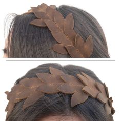 PRODUCT DESCRIPTION: This beautiful flower crown is perfect for any occasion! It is made of leather and features a delicate floral design that is elegant and whimsical. The crown is adjustable to fit any head size, and the band ensures a comfortable fit. Whether you are attending a wedding, a party, or a festival, this crown will add a touch of glamour to your outfit. MATERIAL ORIGIN: Petén, Guatemala - Our Full Grain Leather is sourced locally in Petén, a northern state of Guatemala, home to wi Leather Headbands, Diy Headband, Leather Flowers, Leather Crafts, Leather Conditioner, Flower Headband, Beautiful Flower, Flower Crown, Guatemala