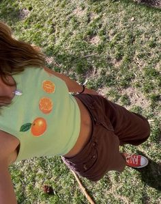 Summer Outfit Inspo Comfy, Green Summer Outfit Aesthetic, Colorful Summer Outfits Aesthetic, Coconut Girl Summer Outfits, T Shirt Summer Outfits, Soft Artsy Outfits, Carnival Aesthetic Outfit, Summer Outfits Coconut Girl, Coconut Girl Aesthetic Clothes