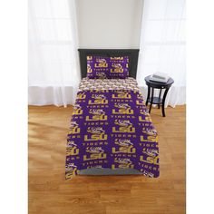 the lsu tigers bed in a bag set