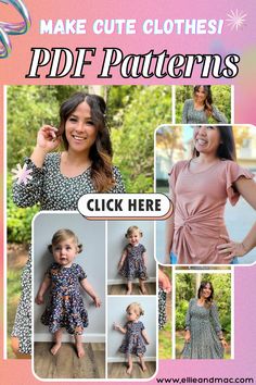 These pdf patterns are sooo good! You can make the cutest clothes all in the styles you prefer. Each pattern comes with a video sewing tutorial. Don't miss a look at them, tap the pin now! 😍 Cutest Clothes, Fun Clothes, Patterns Embroidery, Clothes Sewing, Again And Again, Pdf Patterns