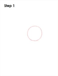 a drawing of a circle with the words step 1