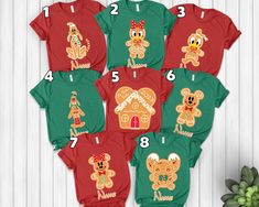 Mickey and Friends Ginger Cookies Christmas Family Matching Shirt, All Characters Disneyland Xmas shirt, Very Merry Christmas Party NEWF03 👏CONGRATULATIONS You have found an online shop with reasonable prices, amazing quality, and fast shipping  We offer shirts for VACATIONS, HOLIDAYS, EVENTS, FAMILY REUNIONS, BIRTHDAYS, MOTHER'S DAY, FATHER'S DAY, GRADUATIONS, FUNNY T-SHIRTS as well as CUSTOM T-SHIRTS.  💖Description💖  --About this T-shirt--  👉Our Adult Unisex T-Shirt brand is BELLA CANVAS Available in size: XS, S, M, L, XL, 2XL, 3XL, 4XL, 5XL - 100% Airlume combed and ringspun cotton (fiber content may vary for different colors) - Light fabric (4.2 oz/yd² (142 g/m - Retail fit - Tear away the label - Runs true to size  👉Our Youth Unisex T-Shirt brand is Gildan-Kids Heavy Cotton Tee - Bread Shirt, Ginger Cookies Christmas, Very Merry Christmas Party, Ginger Cookies, Xmas Shirts, Our Youth, Cookies Christmas, Huntington Beach Ca, Family Reunions