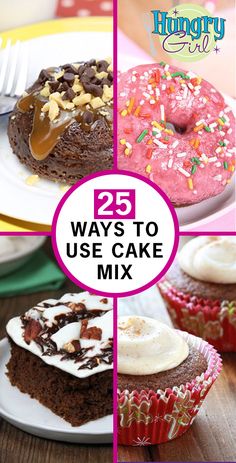 the 25 ways to use cake mix are great for desserts and cupcakes